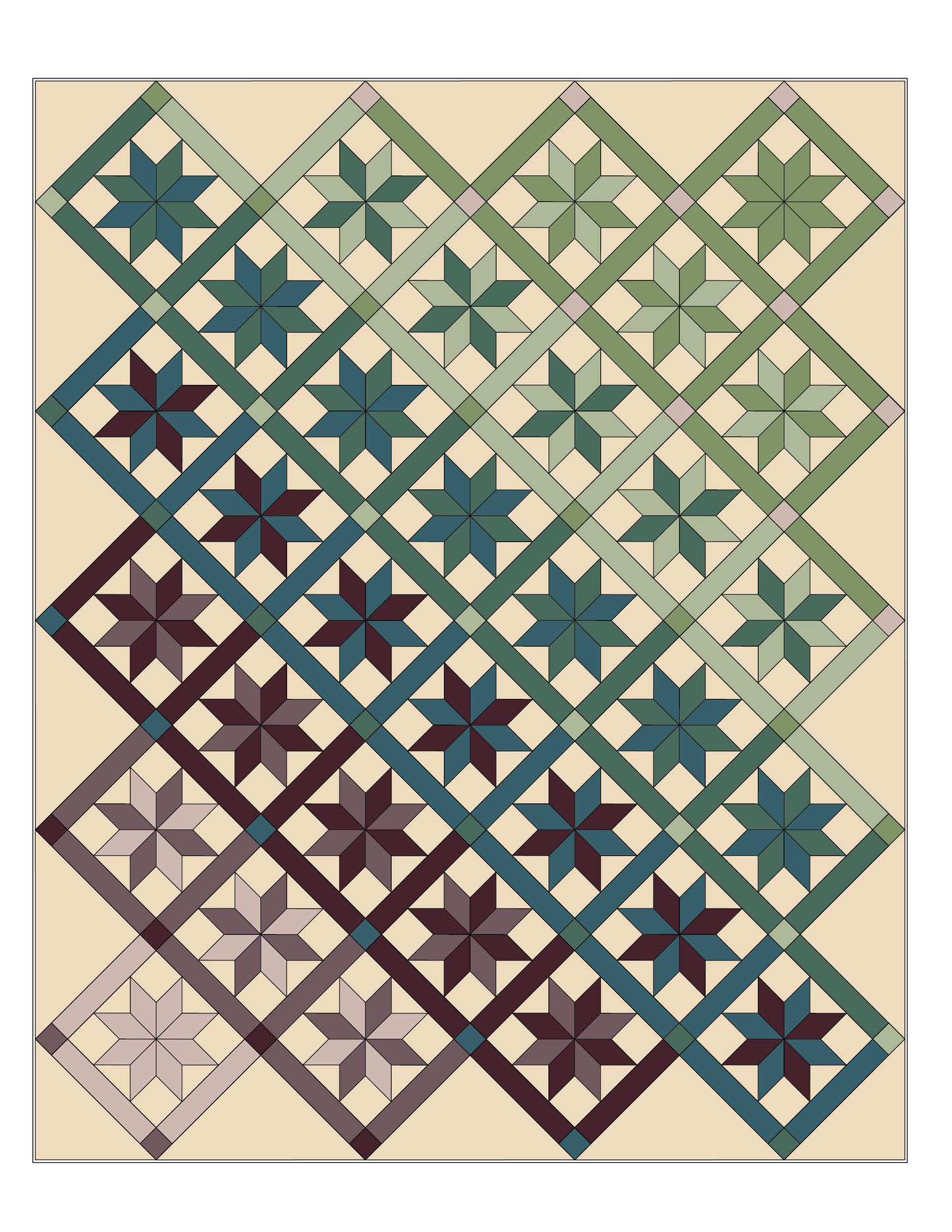Autumn Star Pattern (Printed Version)