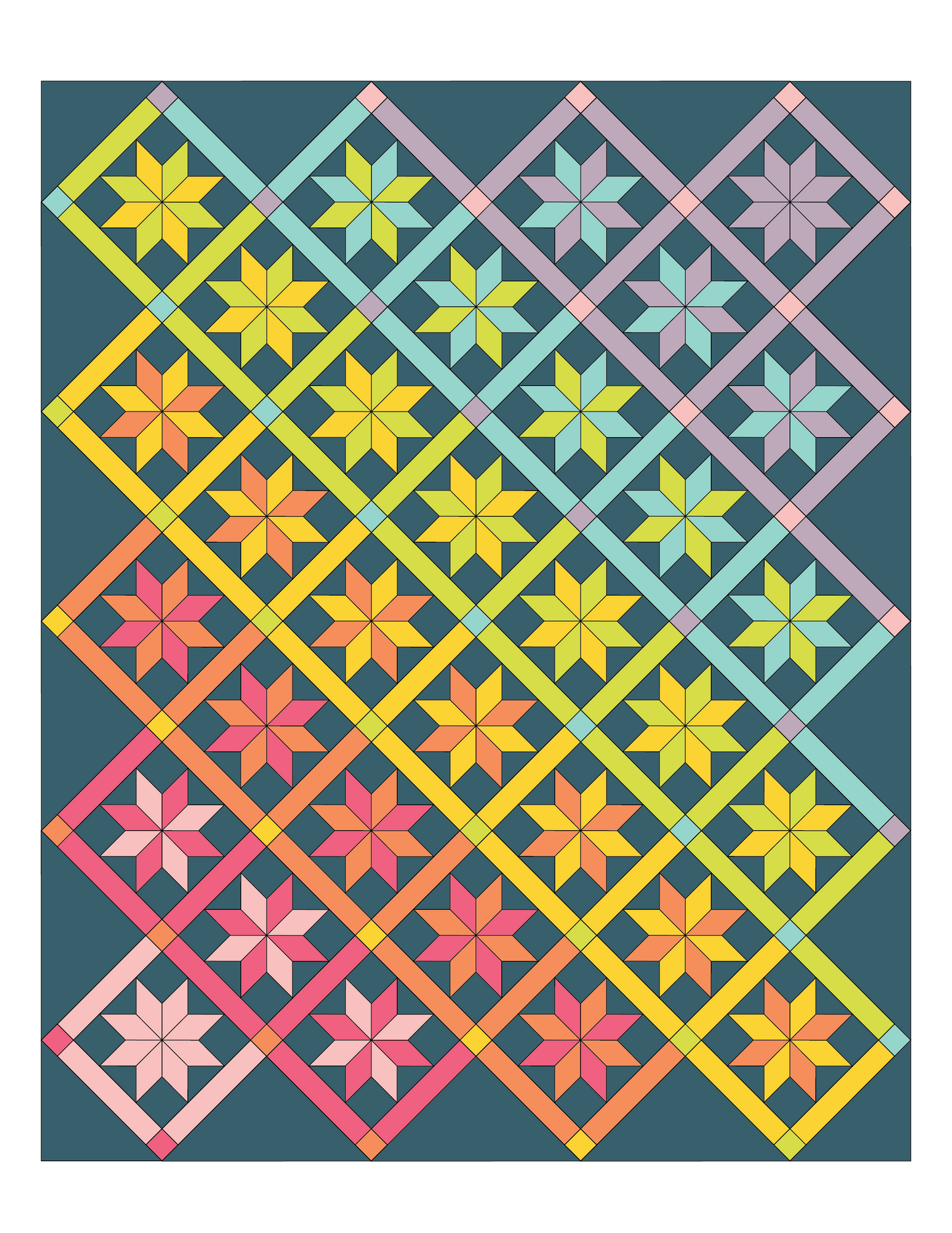 Autumn Star Pattern (Printed Version)