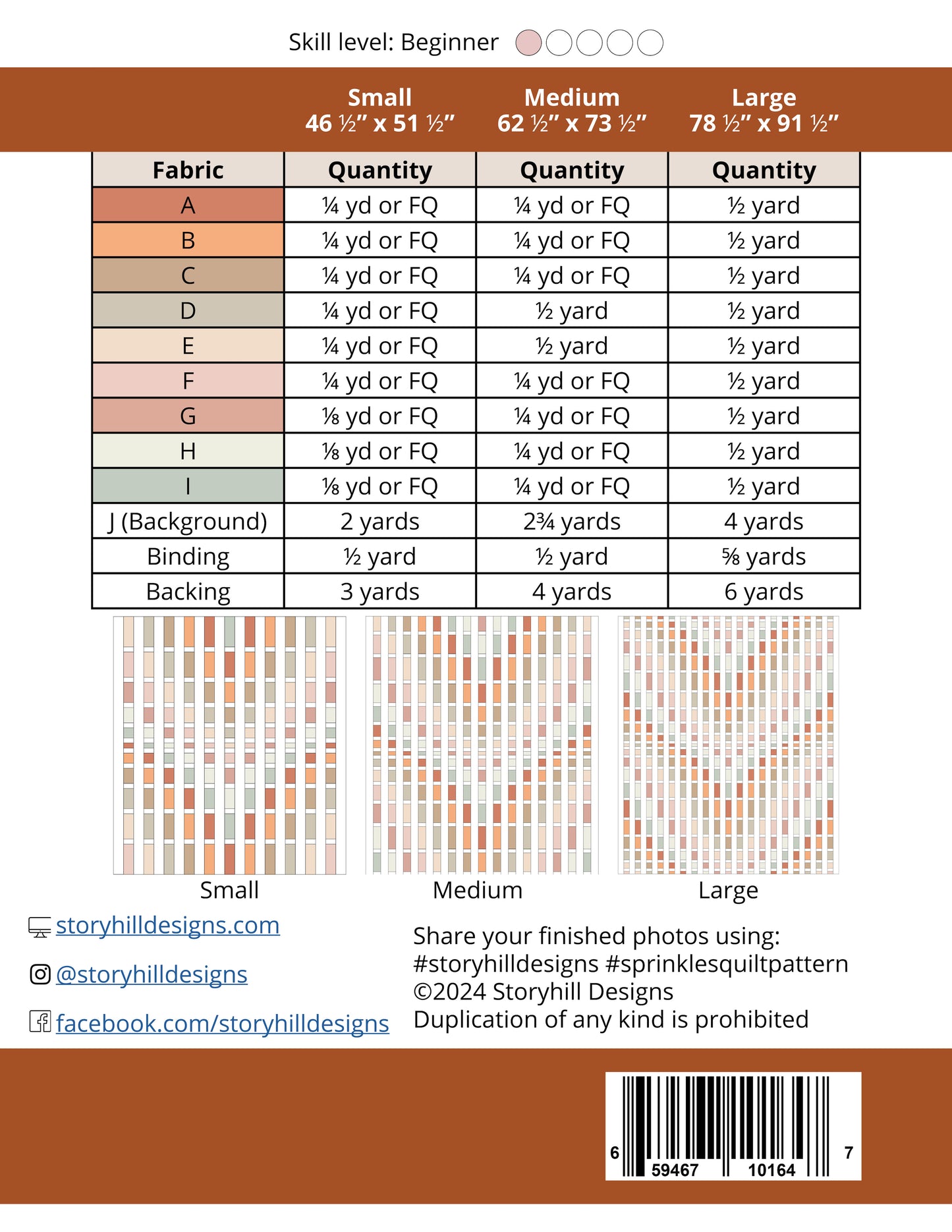 Sprinkles PDF Quilt Pattern