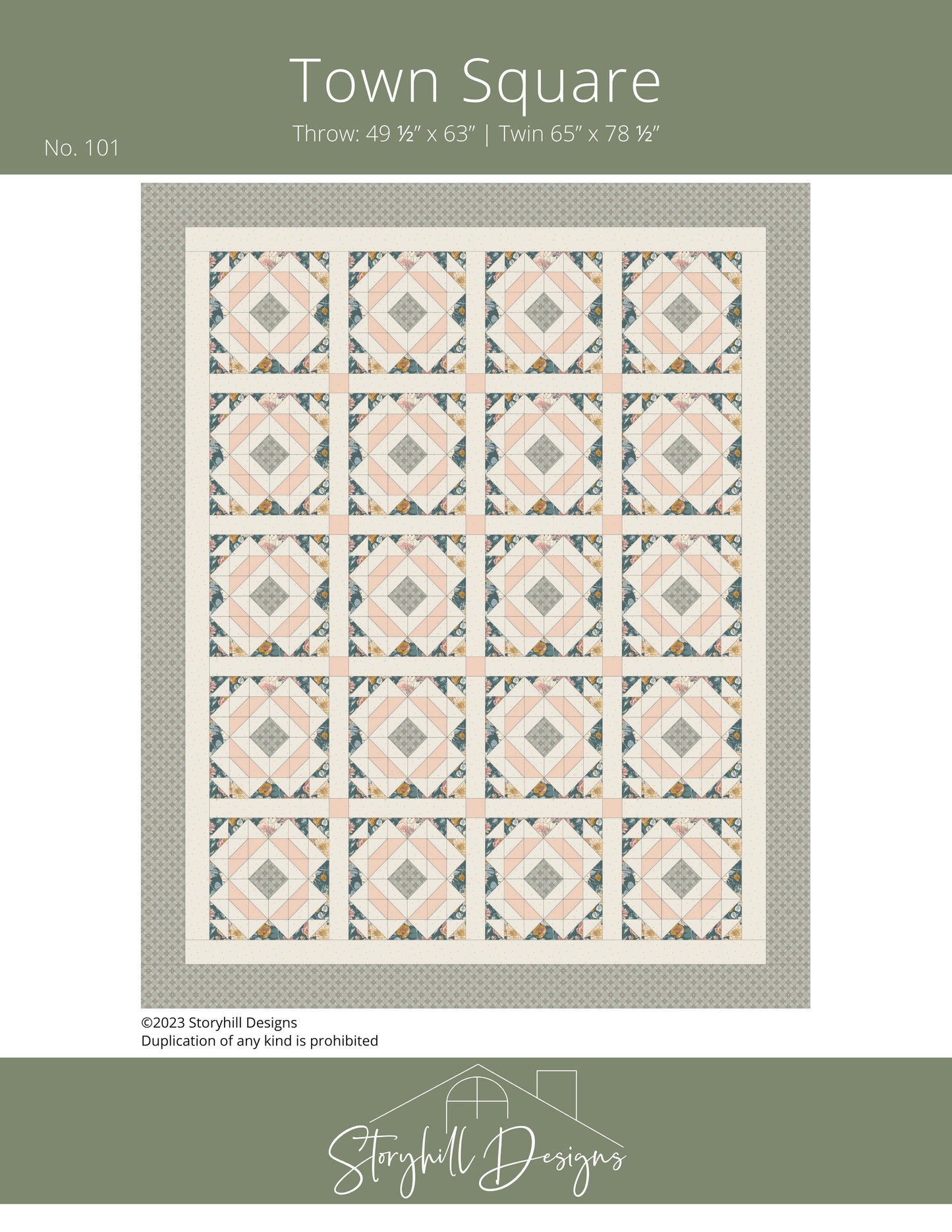 Town Square PDF Pattern